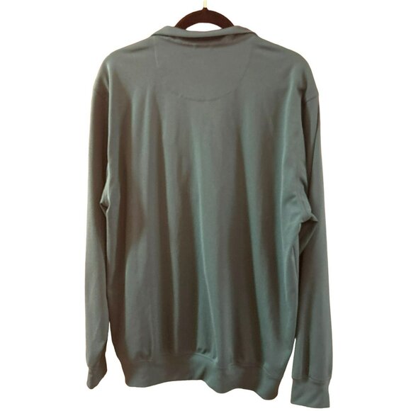 Donald Ross Teal Quarter-Zip Performance Pullover Large Golf Sportswear EUC - Picture 4 of 4
